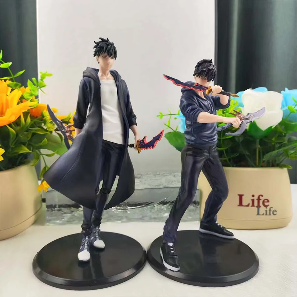 新しい SoloLeveling シャドウキングフィギュア Sung Jinwoo Cheng Xiaoyu ハンドヘルドモデルデスクトップ装飾アクションフィギュアアニメコレクションギフト