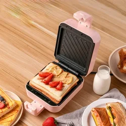 DIY Sandwich Maker Oven Breakfast Machine Hot Plate Light Food Waffle Maker Multi-Function Heating Toast Pressure Grill Toaster