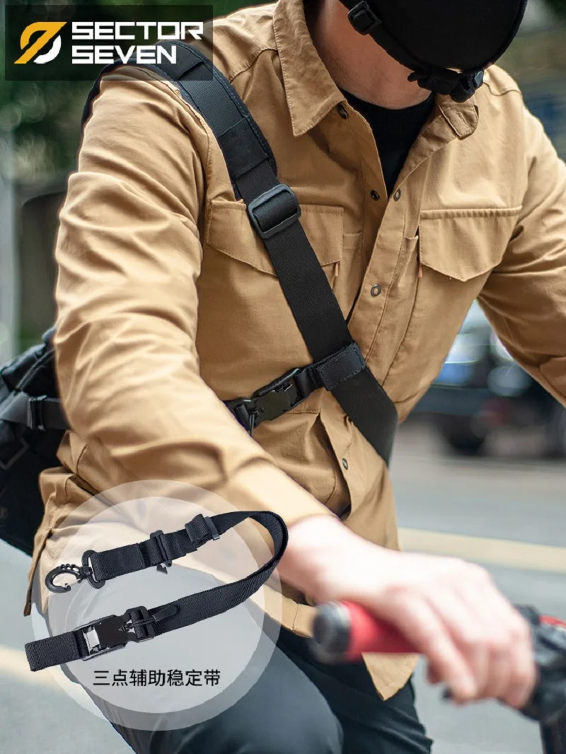 Tactical Quick Dismantling Stable Belt, Cycling Universal Expandable, One Shoulder, Three Point Auxiliary Crossbody Strap