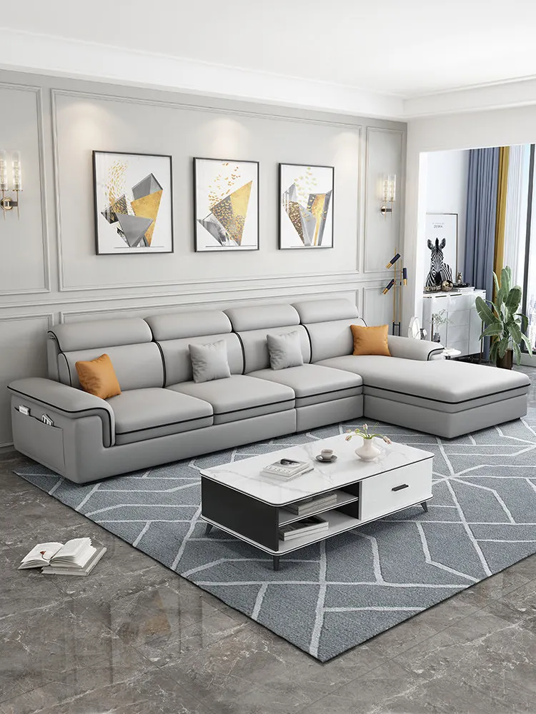 For Fabric sofa living room concubine small apartment technology cloth sofa combination