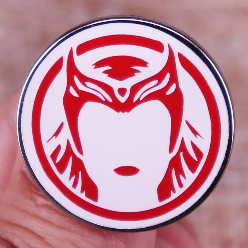 Scarllet Witch Maxiimoff Enamel Pins Villain Hero Women Lapel Pin Shirt Bag Badge Jewelry Gift for Friends