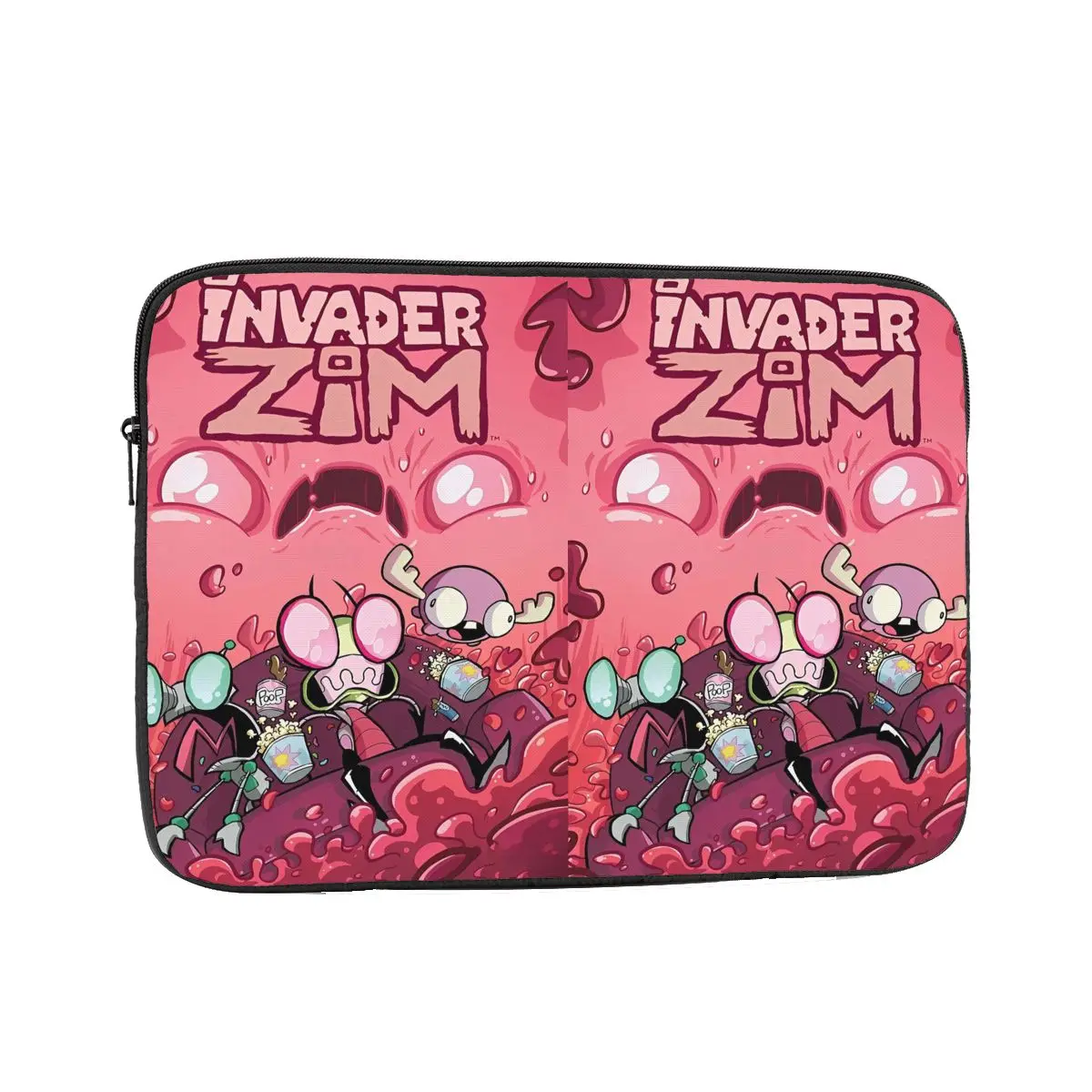 Cartoon Invader Zim Laptop Sleeve Case 10 12 13 15 17 Inch Dark Comedy Notebook Bag Case Shockproof Case Bag for Men Women