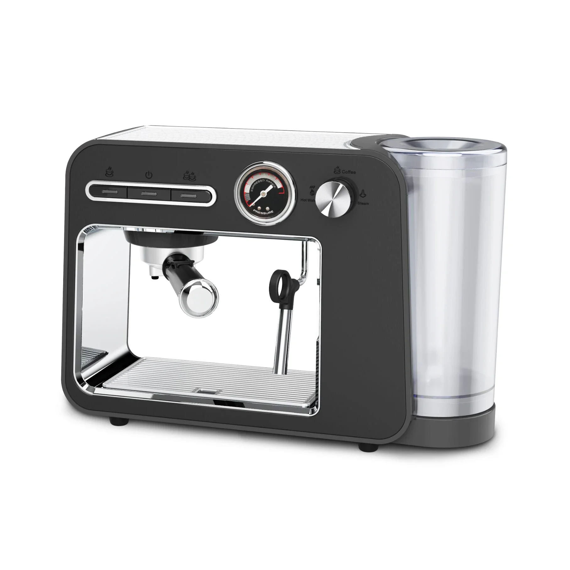 Coffee Espresso and Cappuccino Machine, Programmable Coffee Maker with Automatic Milk Frother