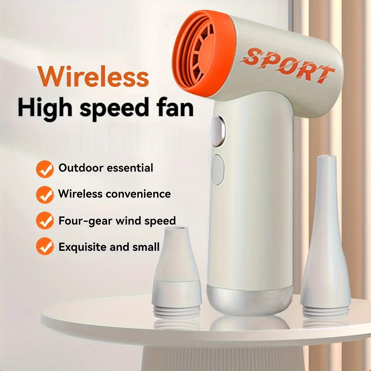 

Portable Violent Turbo Small Fan, Handheld 110000 RPM High Speed, Capable of Dust Removal, Blowing, Barbecue Carbon Production