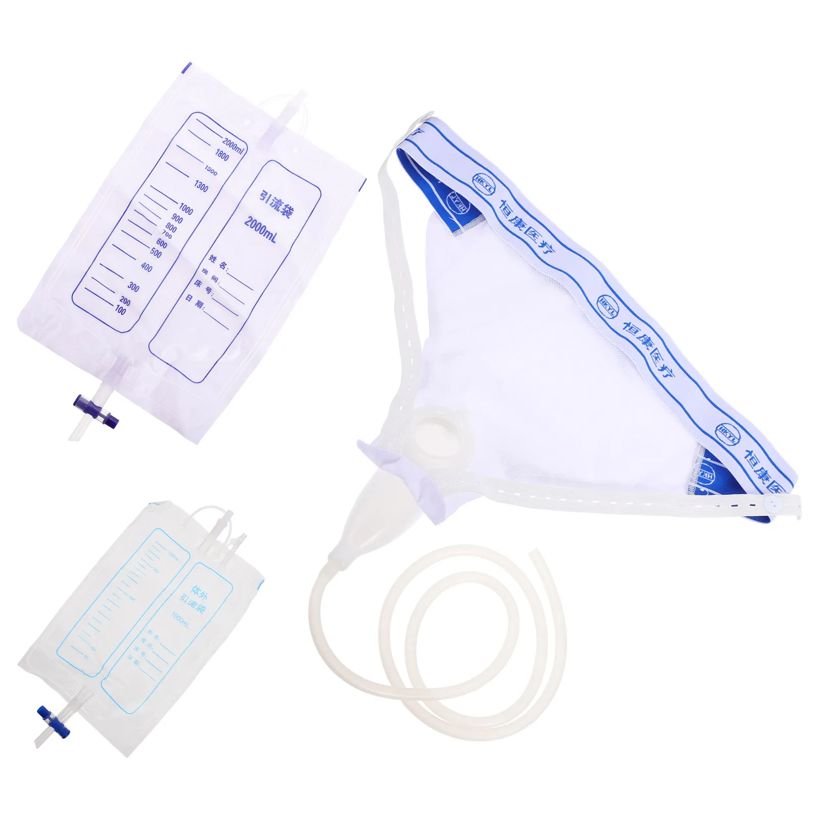 

Silicone Urine Collector Bag for Adults Elderly Men Women Portable Medical Urinal Catheter Collection Device Hospital Home Use