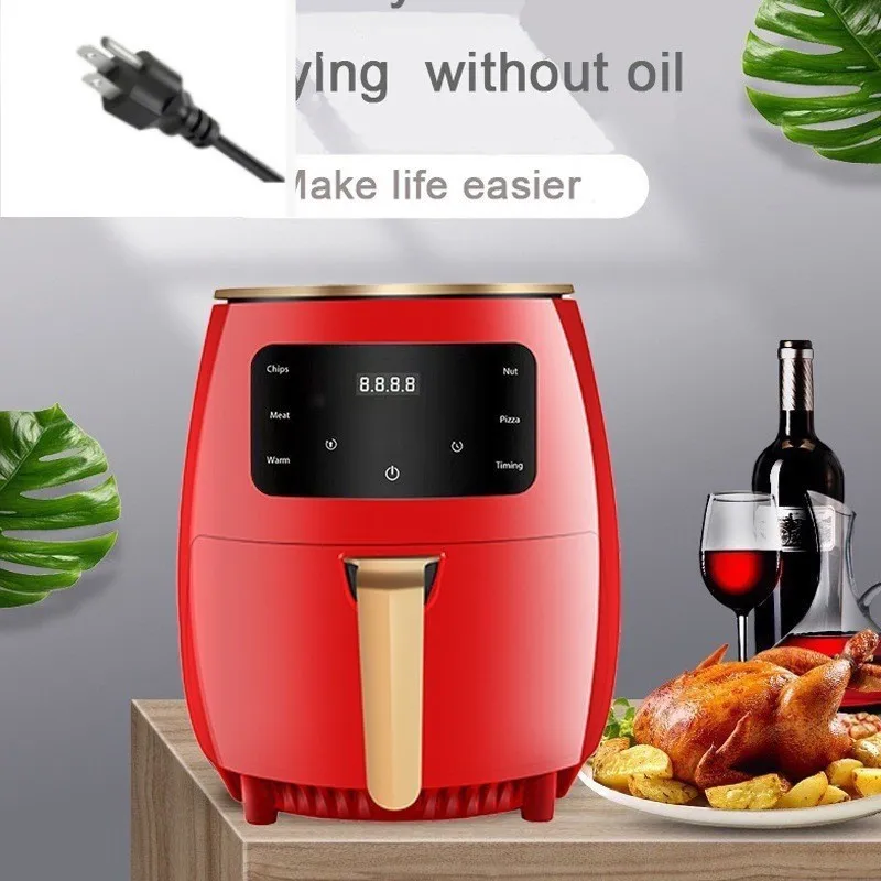 

Smart Square Modern 6L Air Fryer Multi-Functional Adjustable Electric Healthy Oil-Free Visible Digital Household & Hotel Use