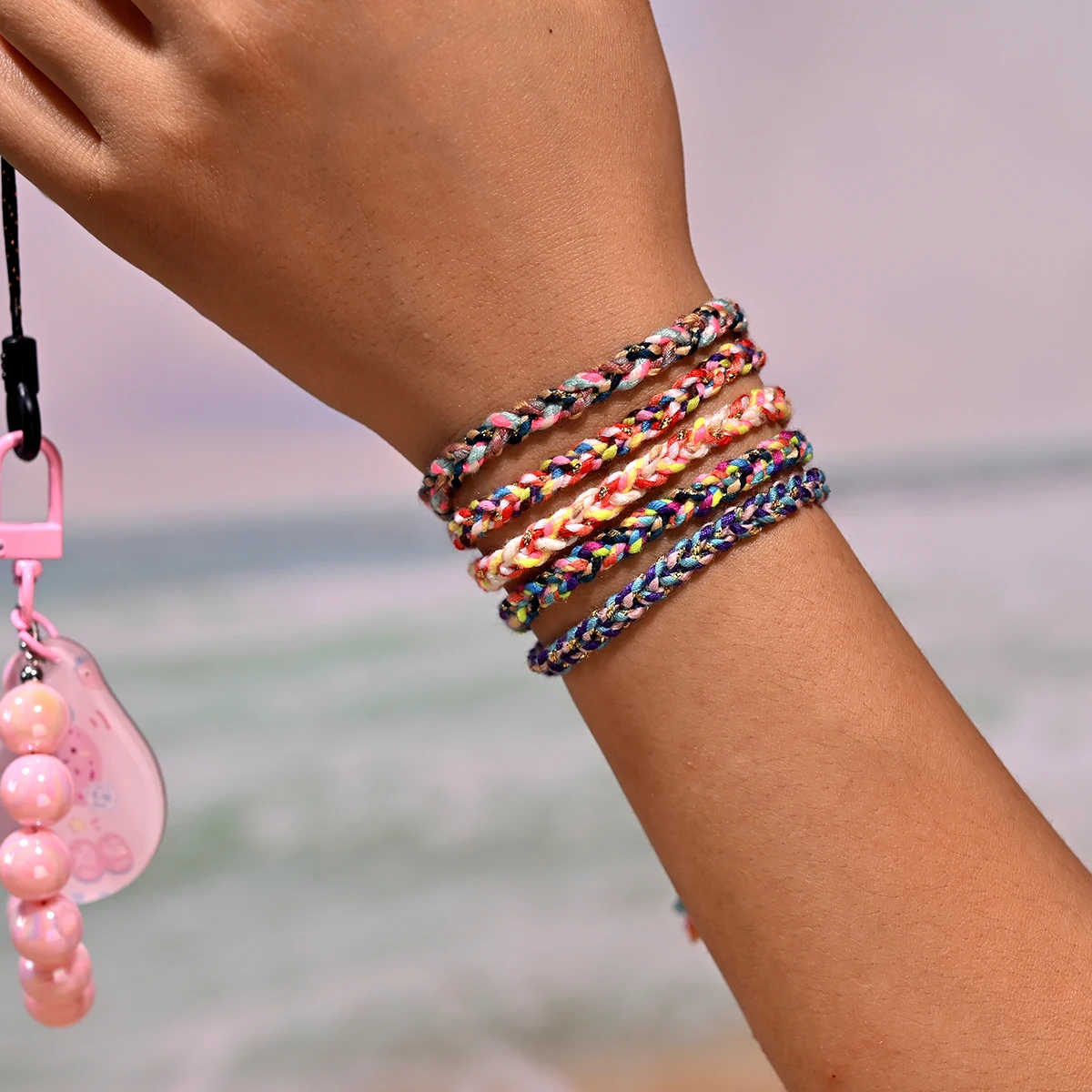 10Pcs/Lot Boho Friendship Bracelet for Women Summer Beach Bohemian Handmade Weave Tarnish Free Charm Bracelets for Girl