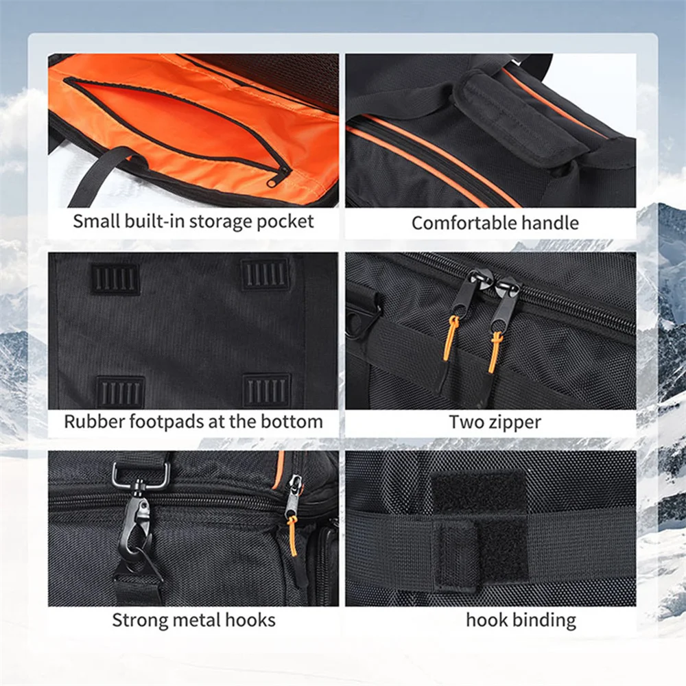 Waterproof Speaker Bag Large Capacity Foldable Protection Speaker Storage Bag for JBL Partybox ON-THE-GO Carrying Case Handbag