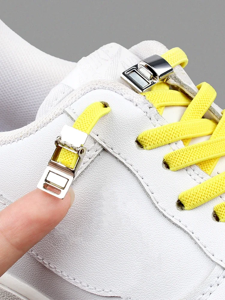 

New Magnetic Shoelaces Elastic No tie Shoe laces Sneakers shoelace magnetic Lock Kids Adult Lazy Laces One Size Fits All Shoes