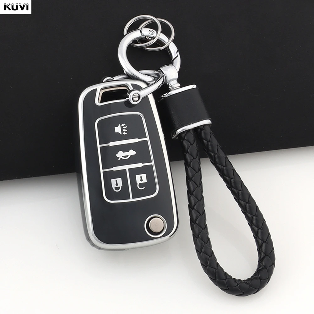 4 Buttons TPU Car Key Case Cover Shell For Chevrolet Cruze Aveo Trax Sail Malibu Captiva Opel Vauxhall Astra J Corsa Insignia