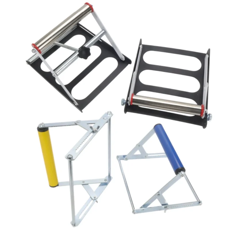 Adjustable Height Table Saw Roller Stand Attachment Miter Saw Support Frame for Woodworking Cutting Machine Roller Stand