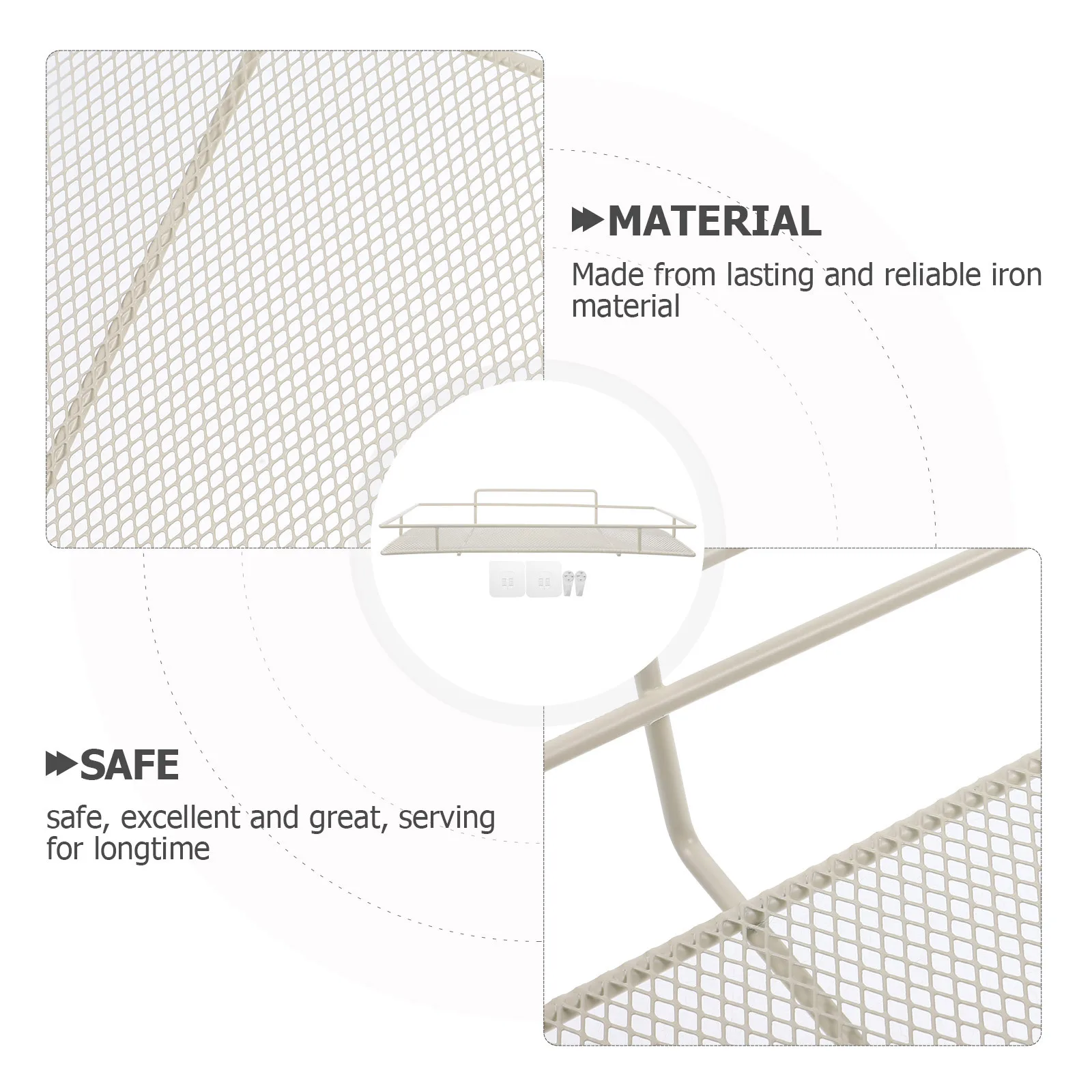 

Wall Mounted Router Shelf Iron No Drilling Wall Storage Rack Cable Box Holder Projector Dvd Display Organizer Shelf