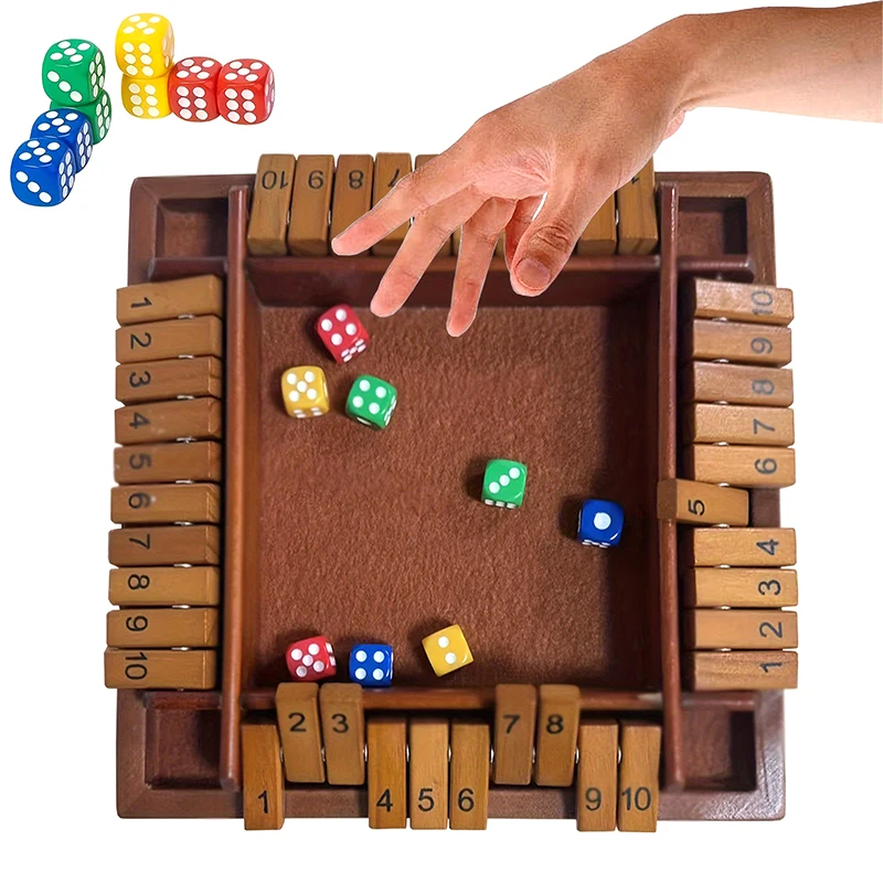 Party Interactive Educational Toys Board Game Cards Four-sided Multi-person Digital Flip Christmas Game Props