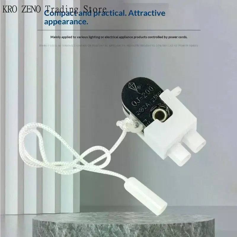 1/2/3Pcs Pull Cord Wall Light Switch With Cord Rotating Pull Cord Switch For Table Lamps Floor-Lamps Pull Cord Switch