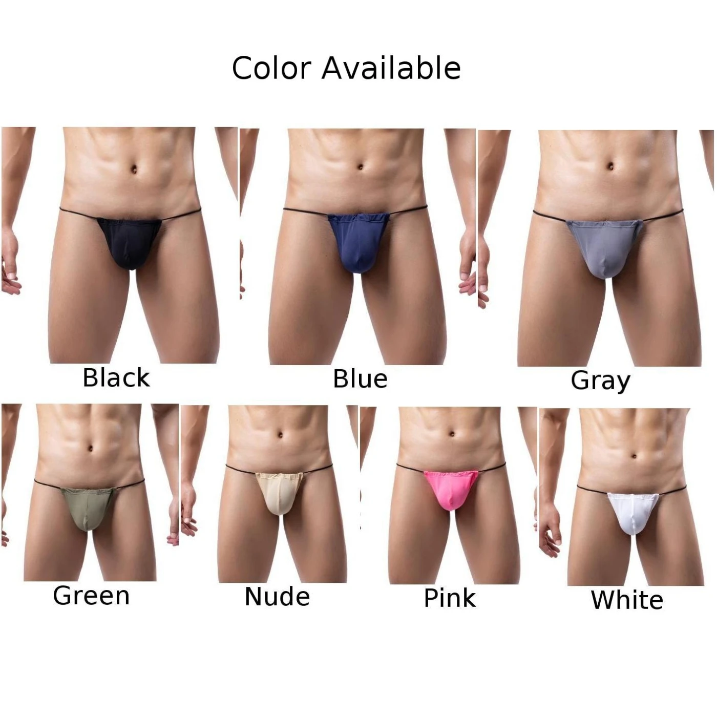 Strap Underpants Comfortable and Stylish Men\'s G String Bikini Panties Underpants Thong Briefs Choose Your Size