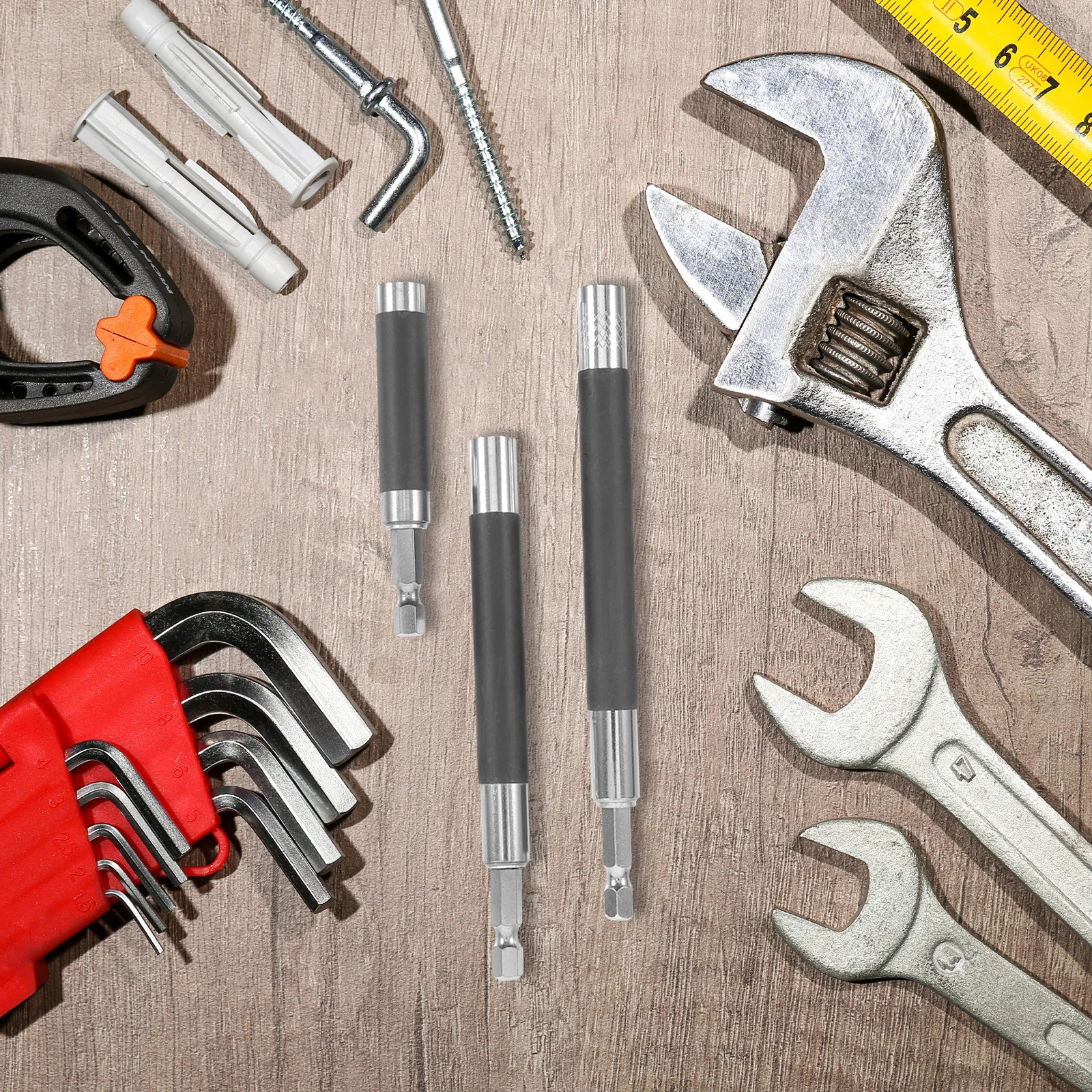 

3Pcs Drill Bit Extension Magnetic Shank Screwdriver Bit Holder Quick Release Magnetic Drive Guide for Nuts Handheld Driver