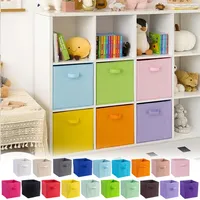 1PC Foldable Fabric Storage Cubes Drawer Organization for Closet and Toys Storage Home Supplies Clothing Underwear Storage Box