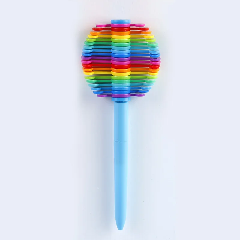 1 stücke Kinder Kreative Spinner Kugelschreiber Dekompression Kugelschreiber Schreiben Reibungslos Für Kinder Spaß Puzzle Stress Relief Stift