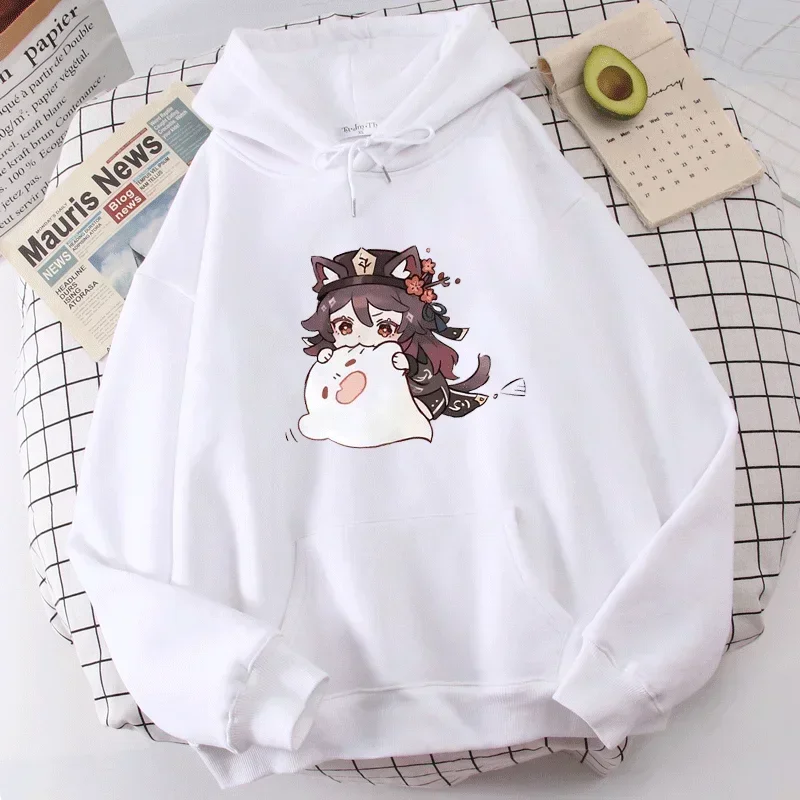 Genshin Impact Hoodies Women‘s’ Sweatshirts Y2k Harajuku Fashion Kawaii Hoodie Pullover Cute Cartoon Manga Print Clothing Tops