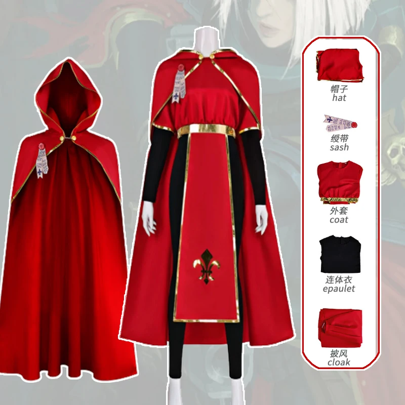Medieval Nun Cosplay Costume Sisters of Battle Priest Robe Cloak Halloween Carnival Role Play Comic Con Uniform Dsifraz Outfit