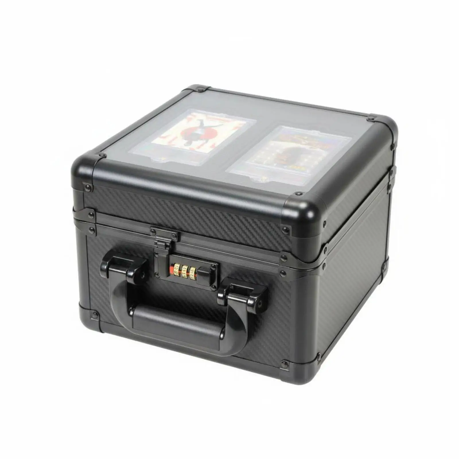 Transparent Double Card Case Aluminum Alloy Graded Card Storage Box Secure Trading Card Accessories for PSA BGS