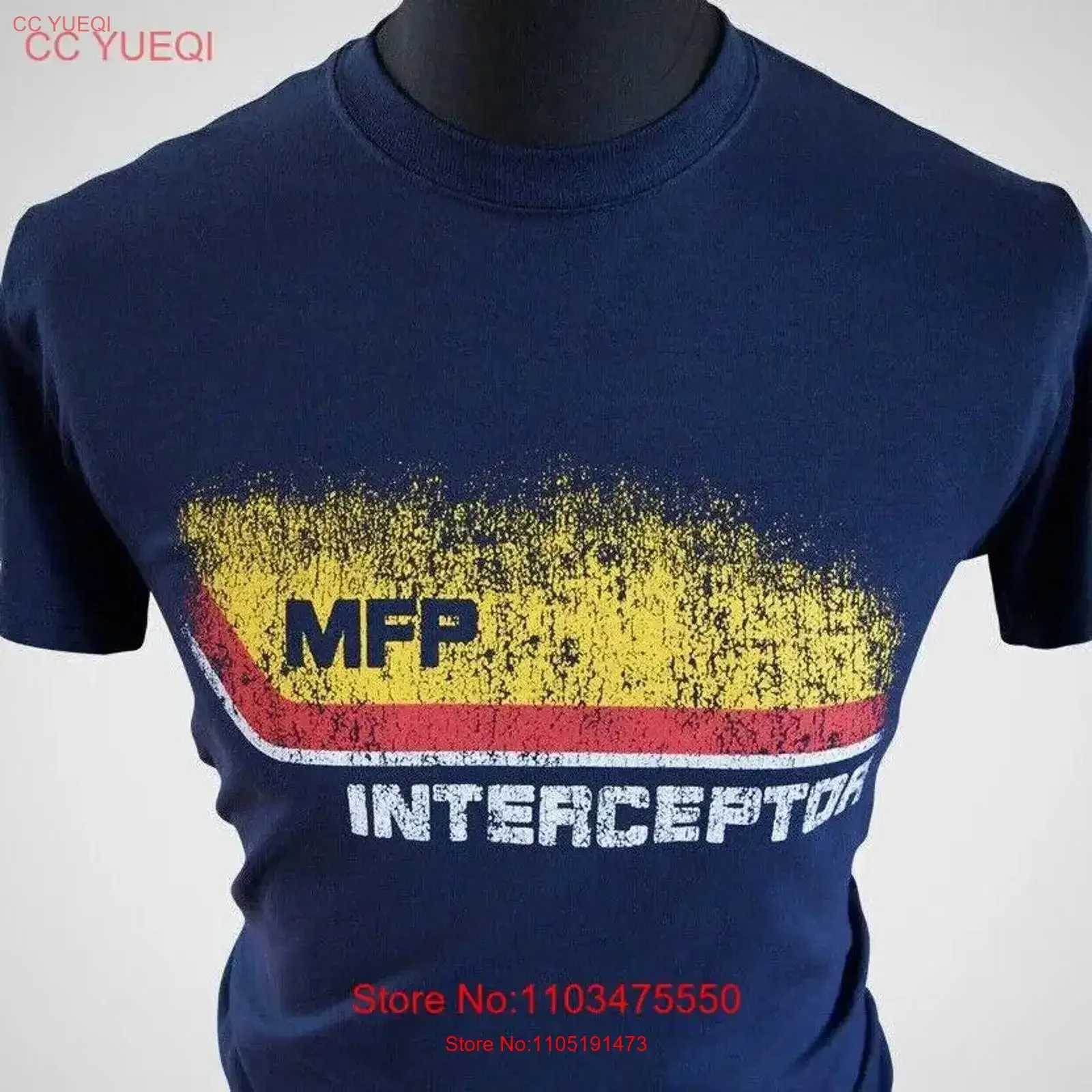 Mad Max Interceptor T Shirt Retro Movie V8 Car MFP Pursuit Falcon Toecutter Blue vintage Washed Versatile Stretched Casual