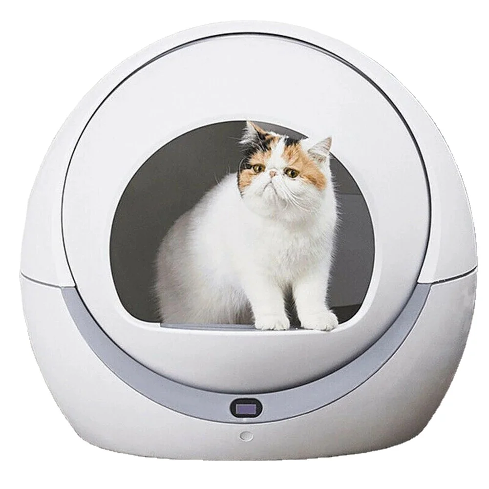 Automatic Self Cleaning Cat Litter Box Smart Cat Sandbox Closed Tray Toilet Rotary Training Detachable Bedpan Areneros Gato Pet