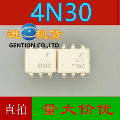 10PCS 4N30 4N30M SOP-6 photoelectric coupler 4N30sr2m light coupling in stock 100% new and original