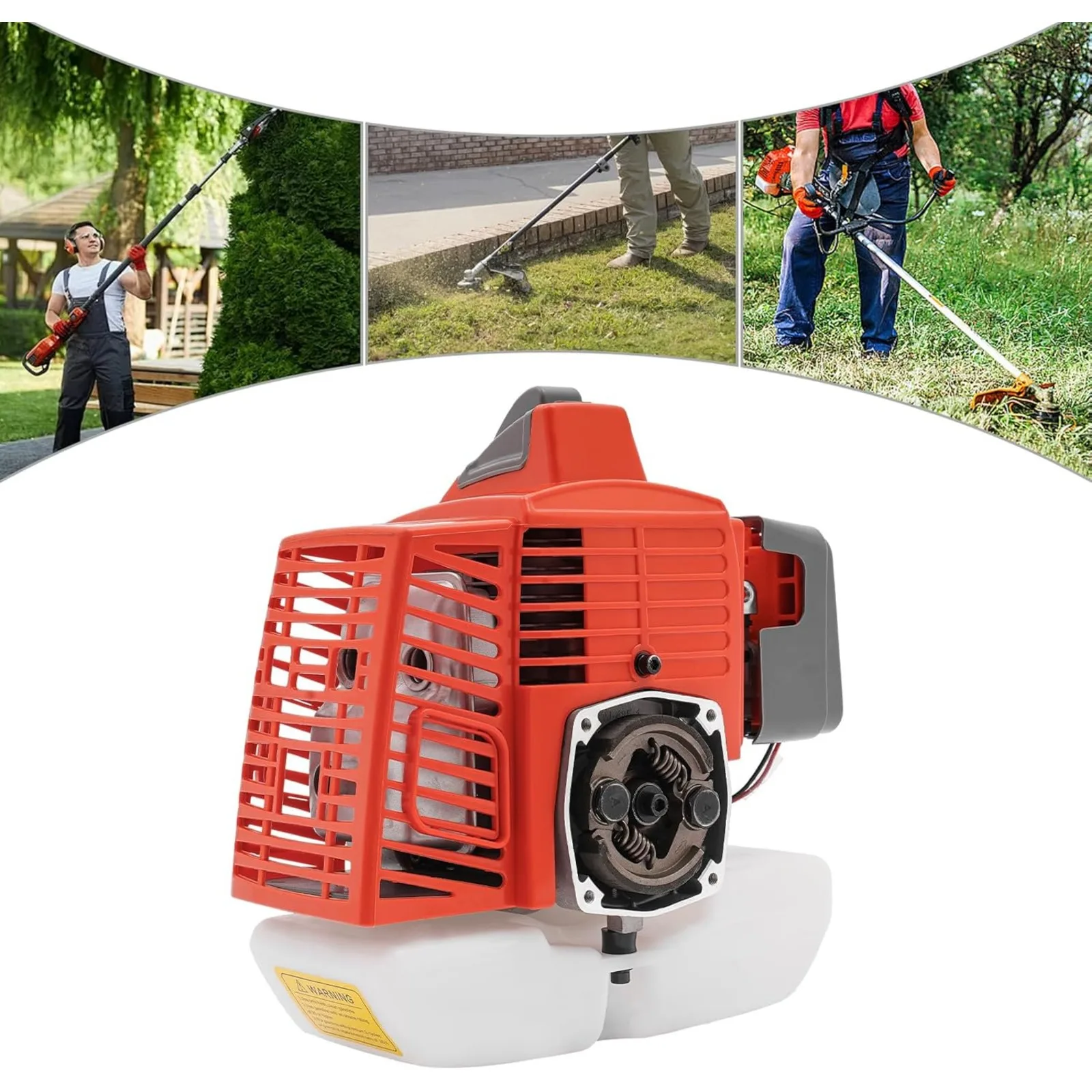 

2-Stroke Gasoline Engine, 63CC Single-Cylinder Gasoline Engine with Air-Cooled, 2.2KW Pull Start Gasoline Engine