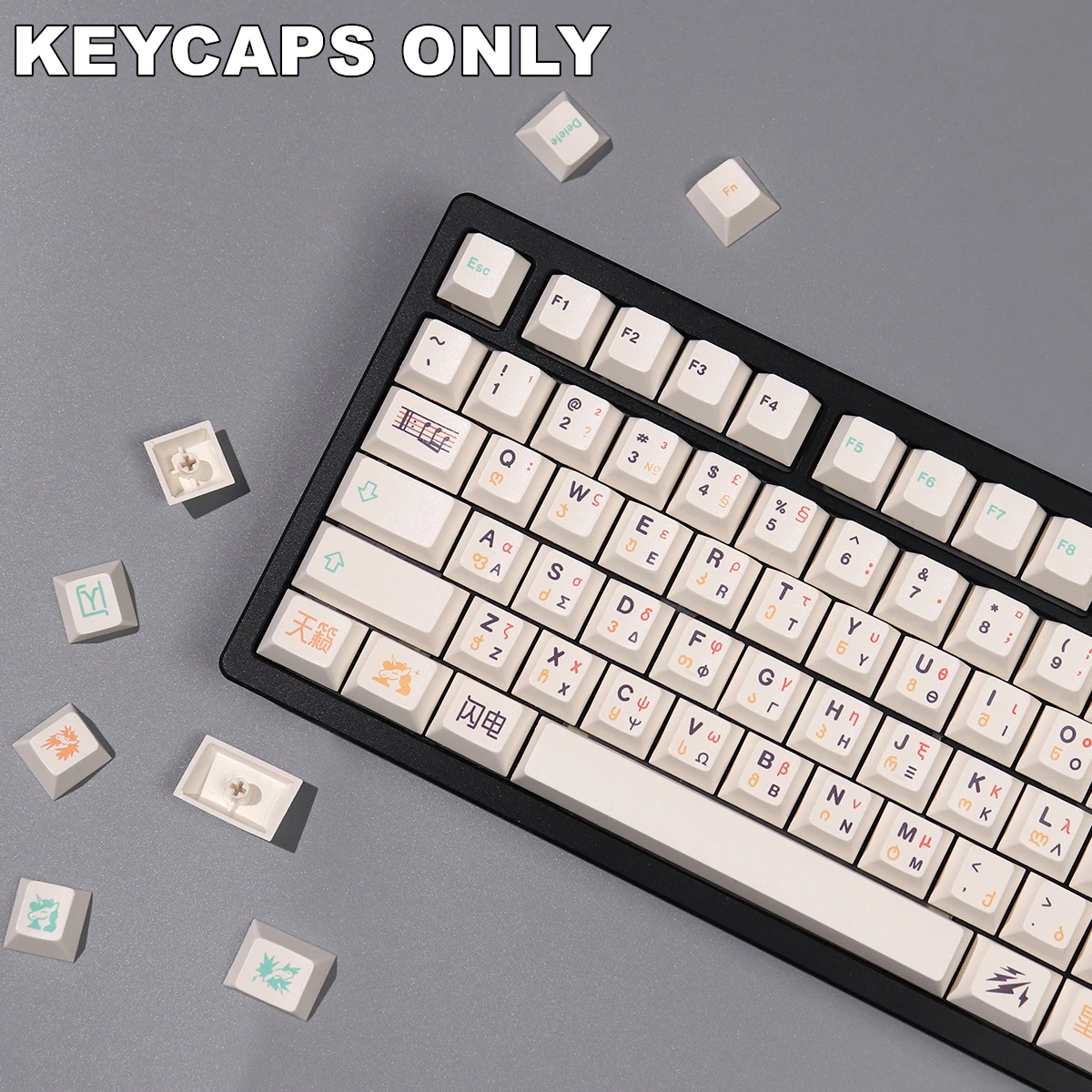 144 tasti Full Star PBT Cherry Keycaps Dye-Sublimated Keycap Set per Mx Cherry Gateron Switch Kit tastiera meccanica