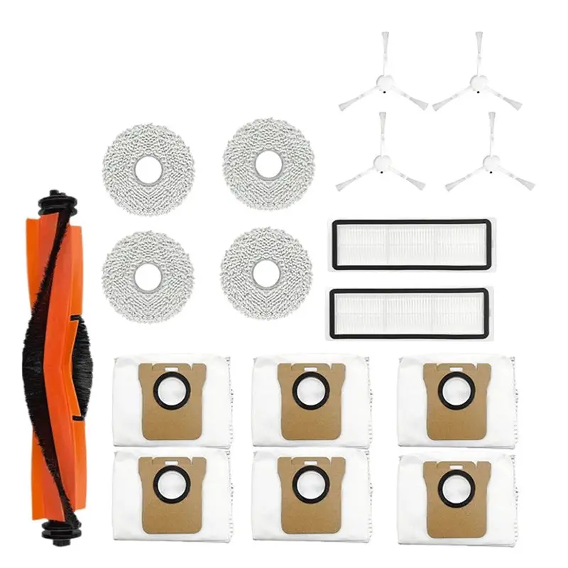 

Подходит для Xiaomi X20+ / X20 Plus: Запасные части и аксессуары – основная и боковые щетки, HEPA-фильтр, тряпка для влажной уборки, мешок для сбора пыли.