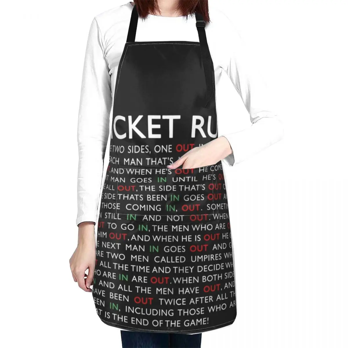 Cricket Rules Apron Kitchen accessories Hairdressing Apron