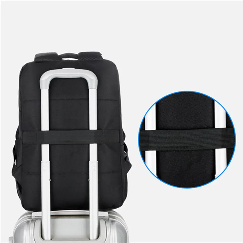 mens multifunctional backpack business computer bag travel organizer  USB rechargeable college student school bag