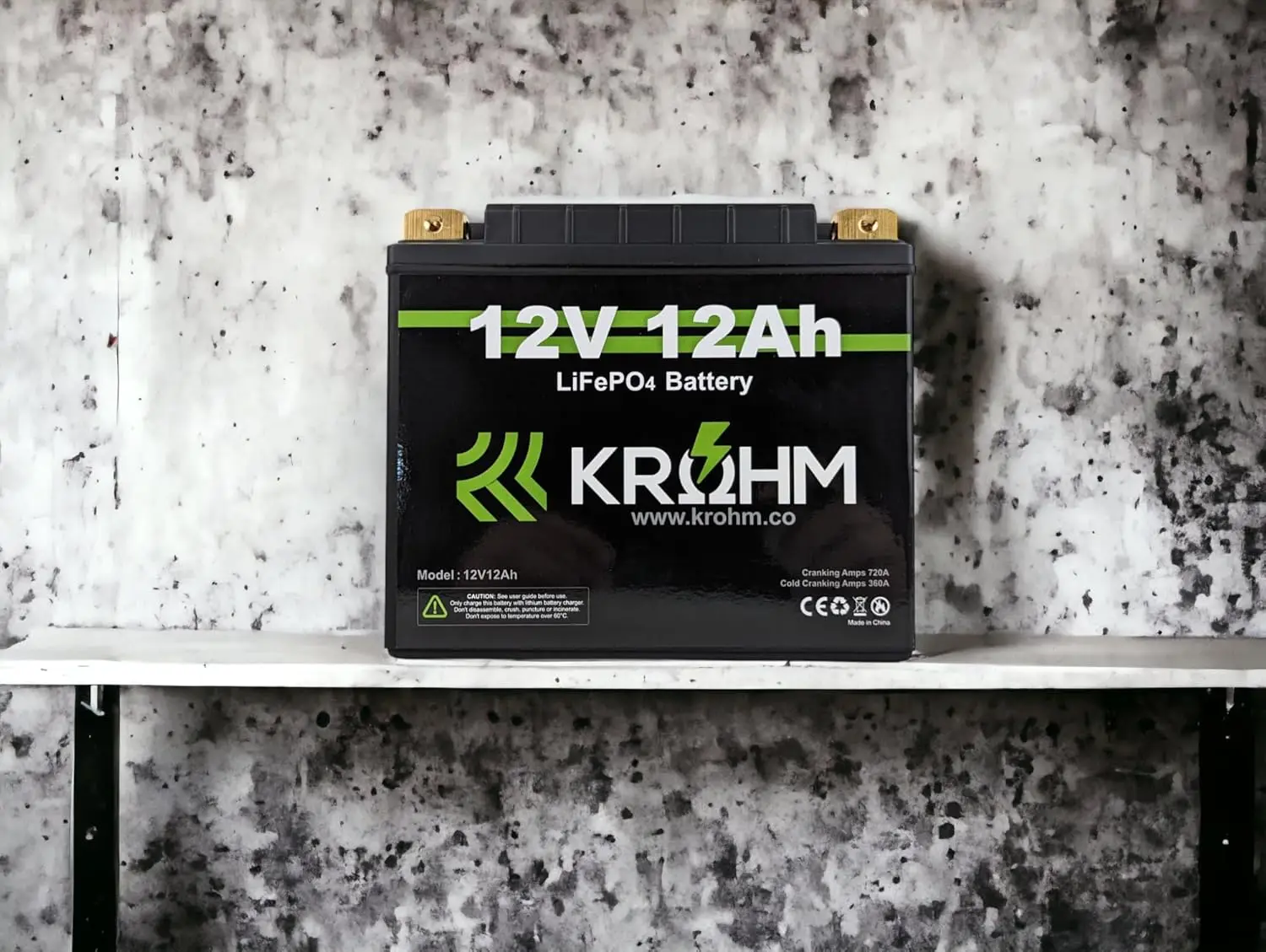 

Литиевая мотоциклетная батарея Krohm YTX20L-BS 12В 720А 12Ач, сменная батарея для мотоциклов, квадроциклов, UTV, индивидуальная комплектация