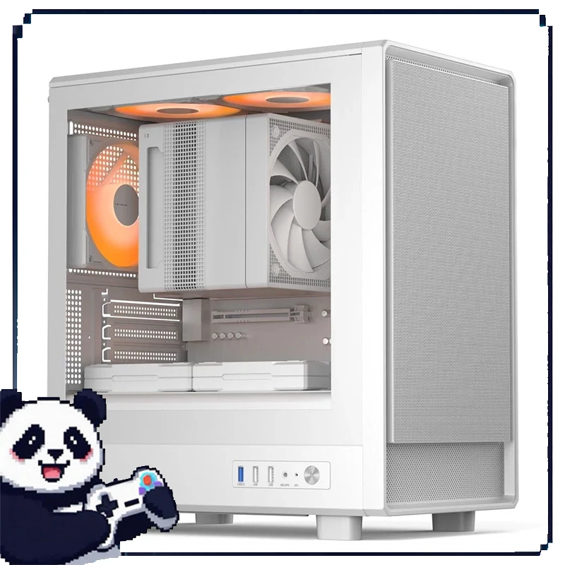 

Корпус Matx, широкий корпус, совместимый с 240, видеокарта с водяным охлаждением 305, радиатор процессора 180, блок питания Atx, корпус настольного хоста