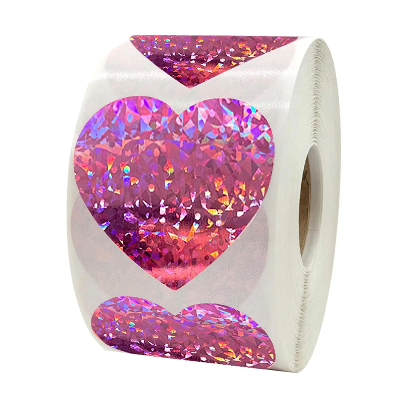 

500 шт., наклейки в форме сердца, рулонные наклейки с любовью, бумажные наклейки для этикеток, наклейка с печатью для детей