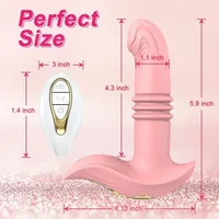 Thrusting Telescopic Vibrator for Women Dildo Clitoris Stimulator Vaginal Prostate Massage Remote Control Anal Butt Plug Sex Toy - Image 4