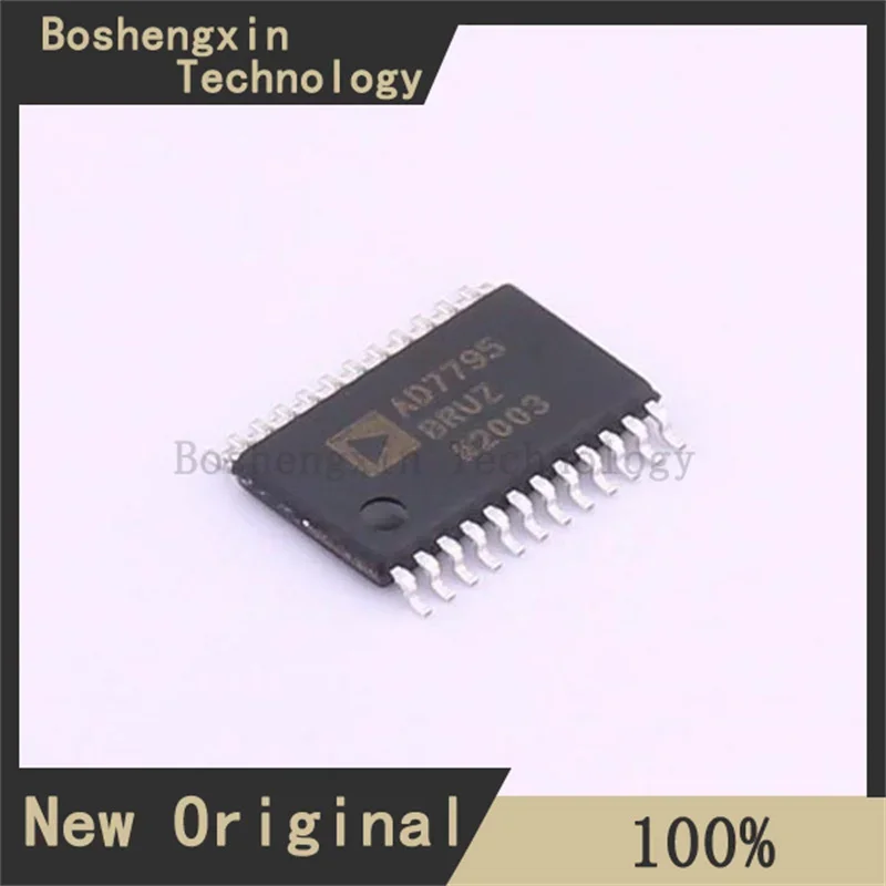 1Pcs AD7795BRUZ-REEL 6-Channel, Low-Noise, Low-Power, 16-Bit Sigma-Delta ADC TSSOP-24 AD7795BRUZ-REEL