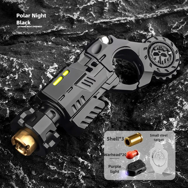 Metaallegering Shell-uitwerpend speelgoed Pistolset Leuk schieten Zintuiglijk speelgoed Stressverlichting EDC Bureau Gadget Cadeau voor jongens Volwassenen