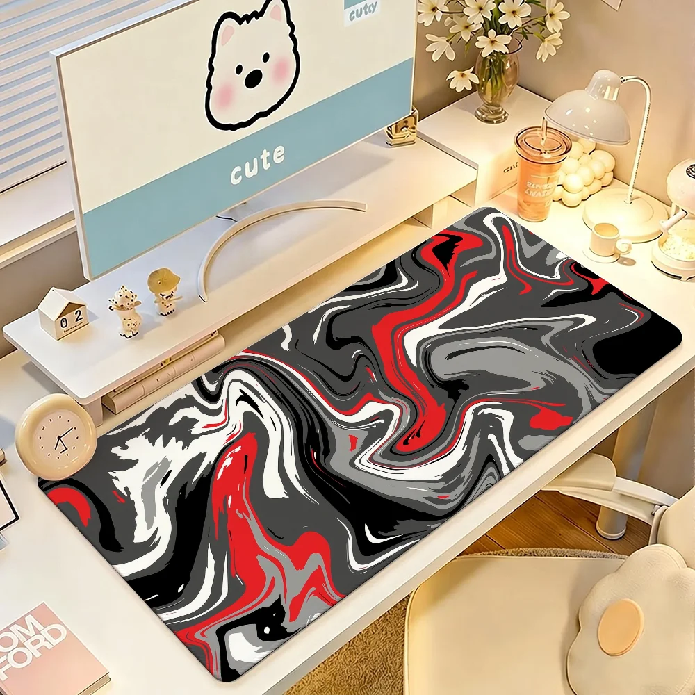 Strata Liquid Mouse Pad Large Non-Slip Waterproof Mat Stitched Edge Keyboard Pad for Gaming Daily Office