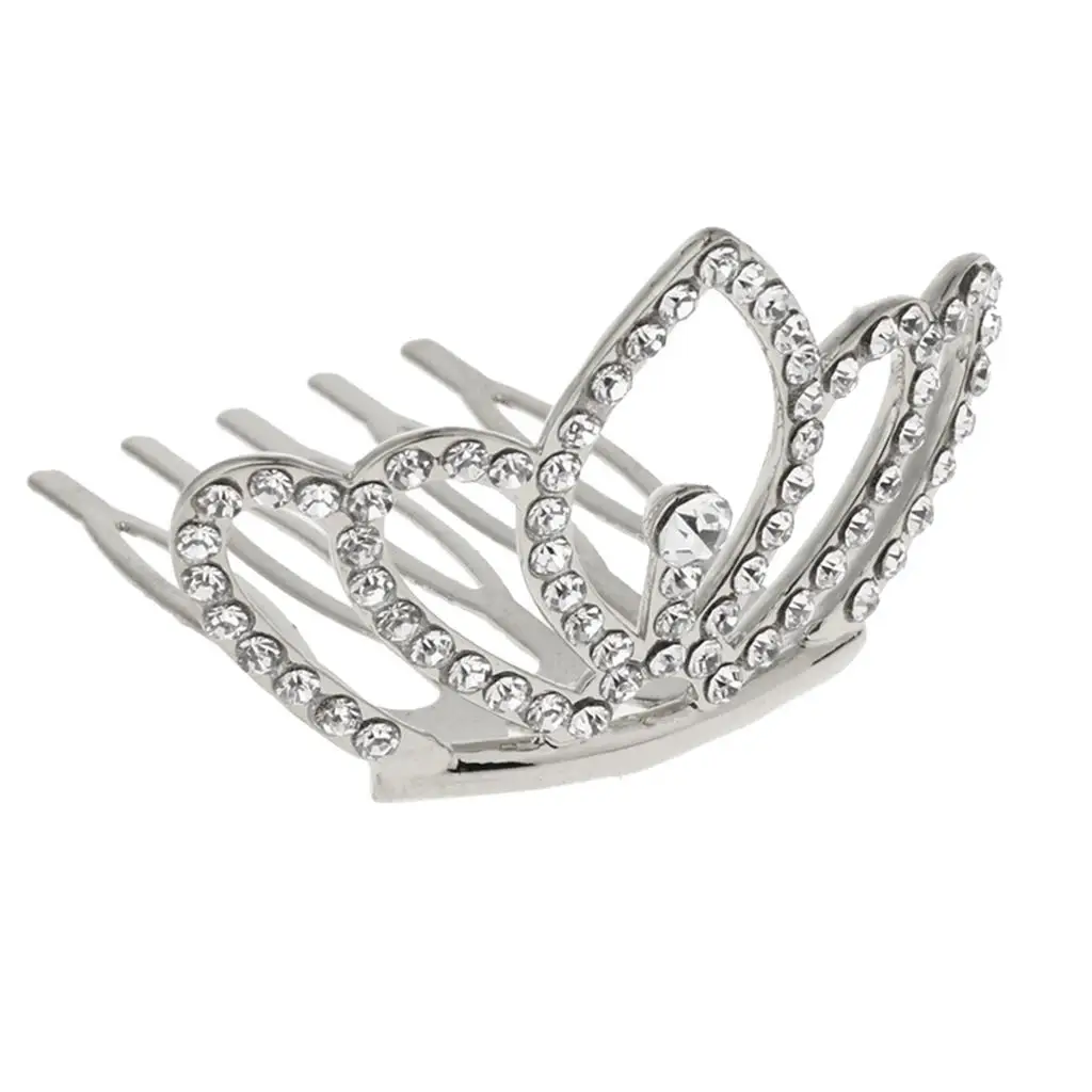 Wedding Tiara Crown Mini Rhinestone Headpiece Princess Bridal Jewelry for Girls Prom Pageant Banquet Ceremony