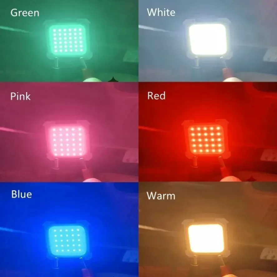 6 Light Colors 20PCS/lot 3V LED COB Integrated Chip High Brightness Spotlight Tube Light Portable Camping Light Bulb Accessories