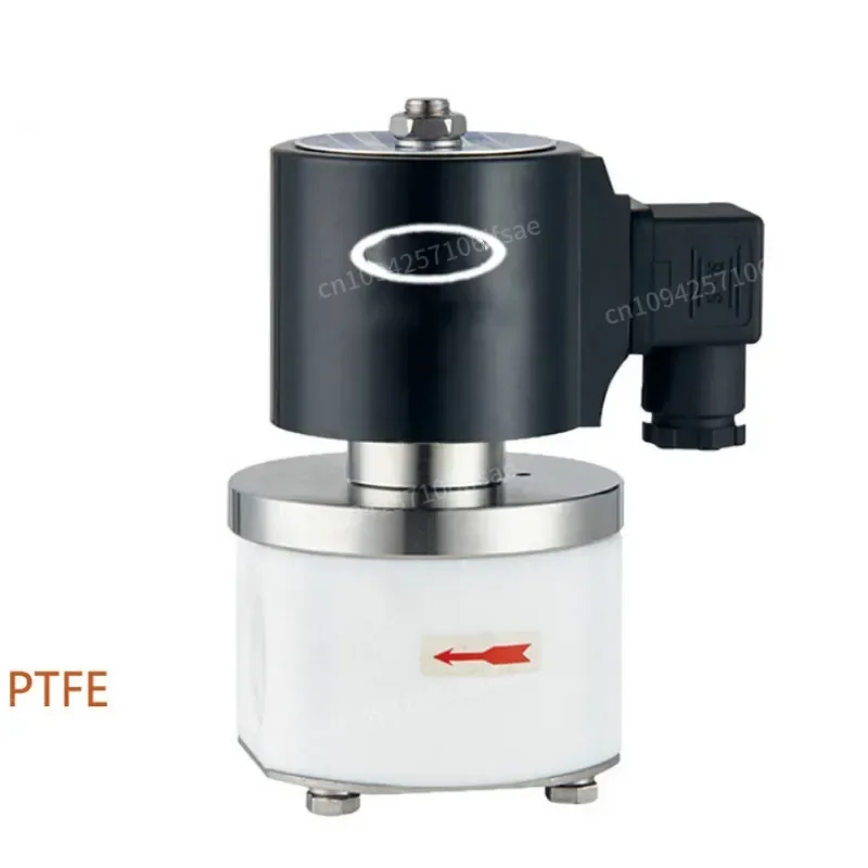 

1/8-1 2 way PTFE anti-corrosive actuator valve AC220V AC110V DC24V DC12V BSP/NPT energy saving solenoid valve