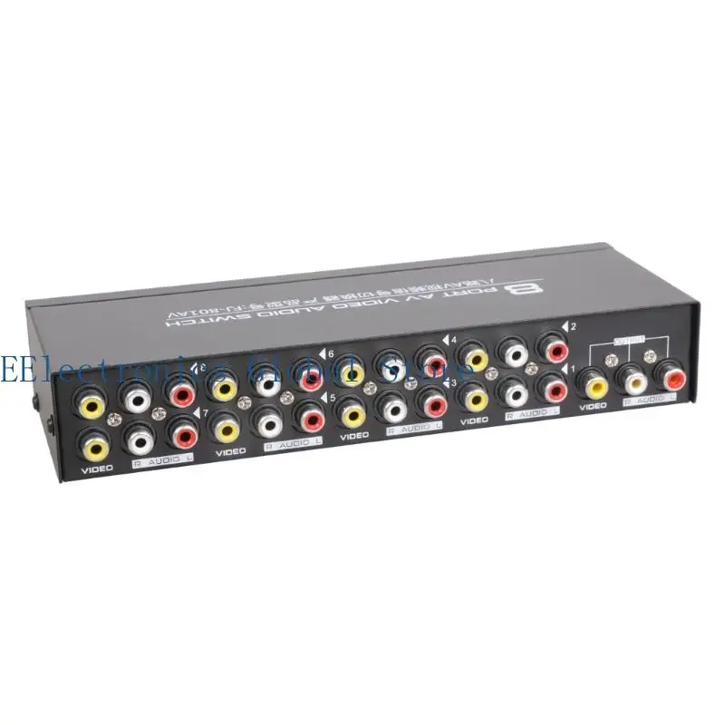 462B 8-way Composite RCA AV Splitter 1X8 Video 1 in 8 out Splitter Distributor for STB DVD HDTV view 4