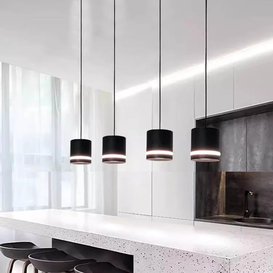 Nordic LED Track Light Spotlight 12W LED Pendant Light COB LED Ceiling Lamp Rail Track Lamps for Kitchen Cafe Dining Room Decor