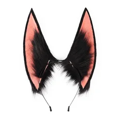 Game Genshin Impact Tighnari Headband Cosplay Women Plush Fake Ear Props Fur Headbands Halloween Hair Hoops Accessories Party
