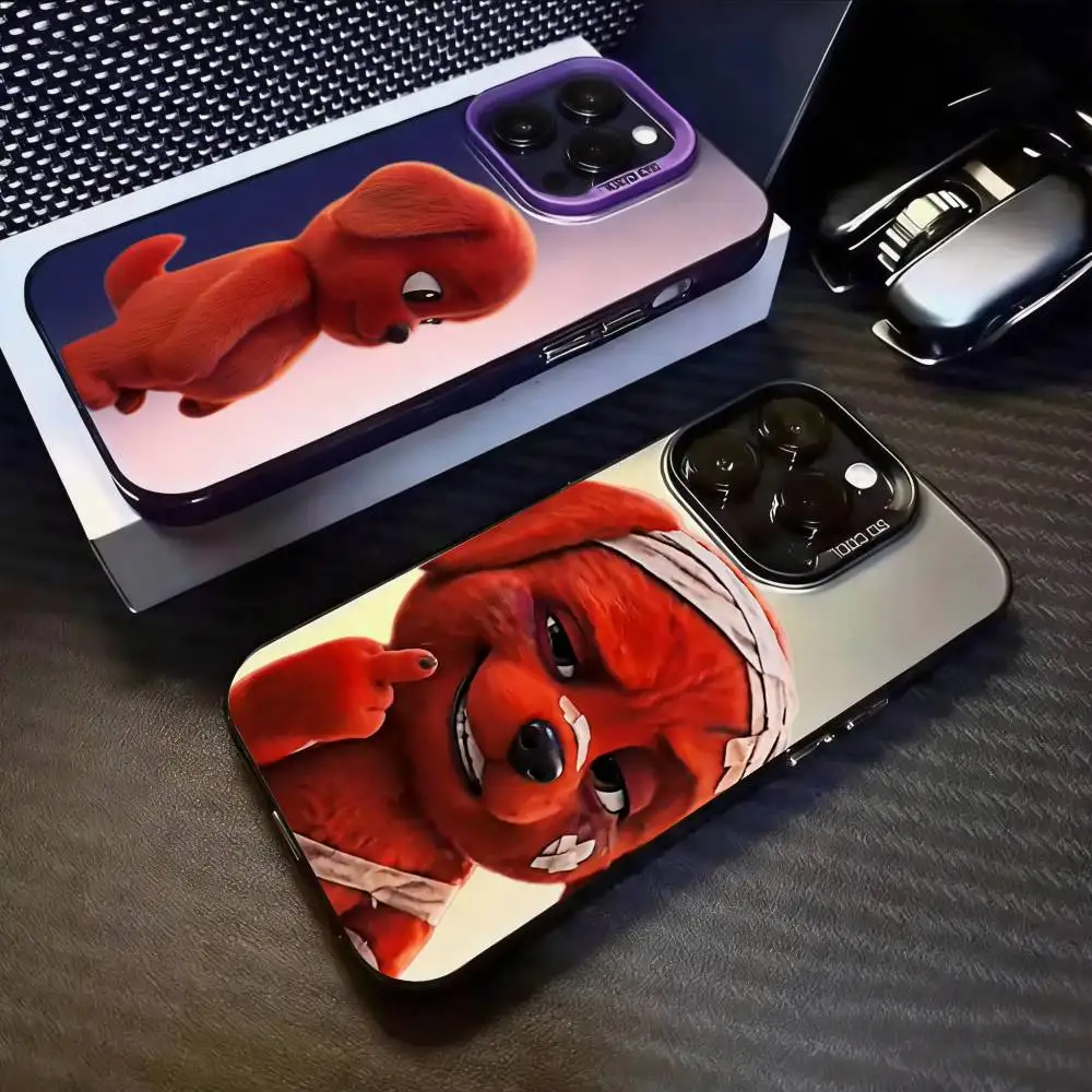 

Internet famous Red Dog Glossy Luxury Printed Phone Case For iPhone 11/12/13/14/15/16/17 Plus, Pro, Pro Max & Air