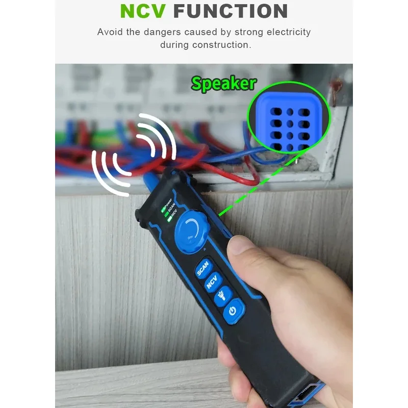 NOYAFA NF-8508 Network Cable Tester LCD Digital Rechargeable Network Line Finder Wire Tracker PoE Checker Optical Wire Meter