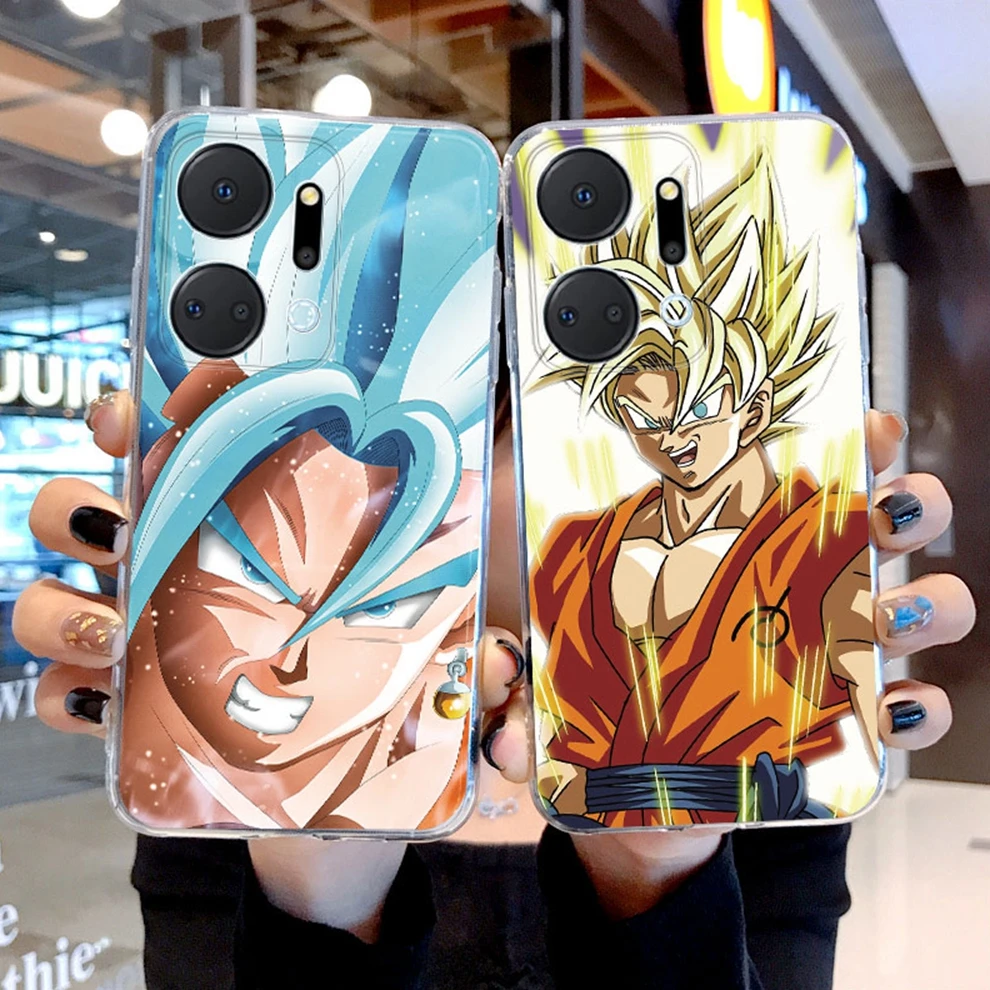 Cartoon Anime Dragons Son-Gokus Case For Honor X7A X 7A Soft Silicone Transparent Clear Back Cover For HonorX7A Trunks Son Gohan