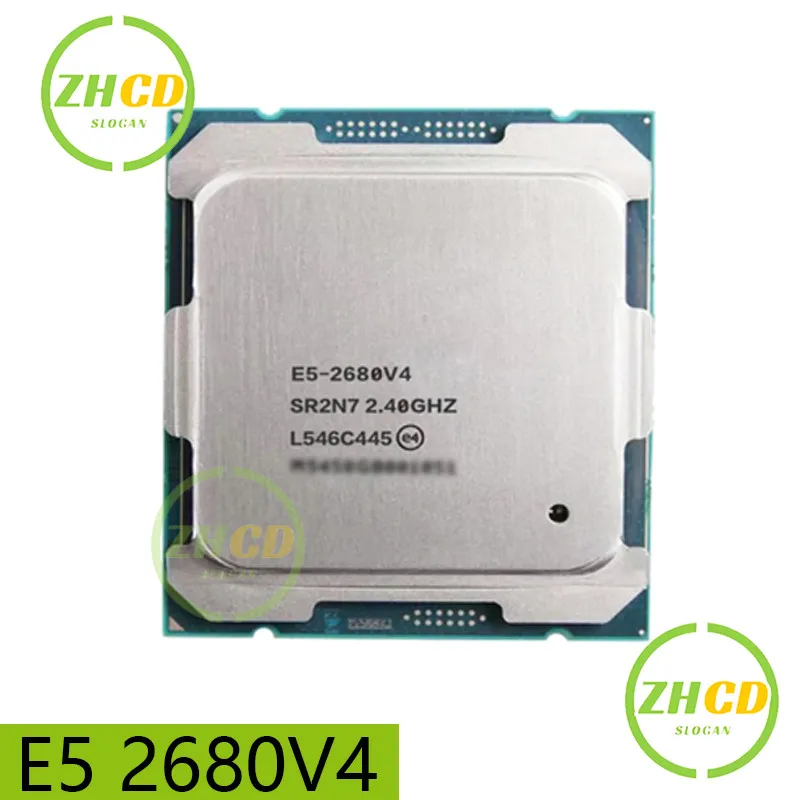 E5 2680V4 Intel Xeon For E5 2680 V4 CPU Processor 14 core 2.40GHZ 35MB Cache 120W SR2N7 LGA 2011-3